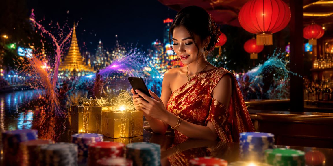 ရန်ကုန်မြို့ ဟောင်းကမ်းသာရပ်ကွက်၌ မိုဘိုင်းကာစီနိုကစားသူများ